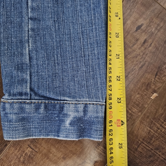 Tommy Hilfiger Distressed Denim Jacket Womens Size XS Faux Pockets - Picture 12 of 16